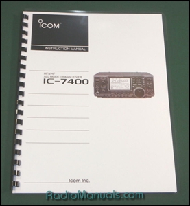 Icom IC-7400 Instruction Manual